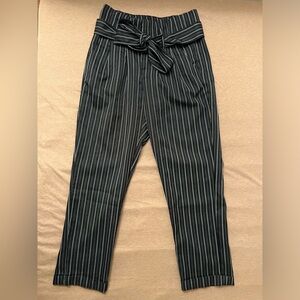 Black striped bowtie dress pants Size 3/25